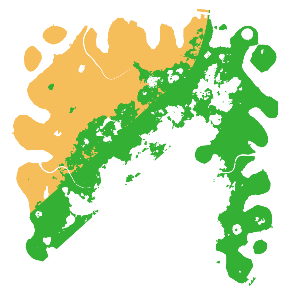 Biome Rust Map: Procedural Map, Size: 4500, Seed: 1517918057