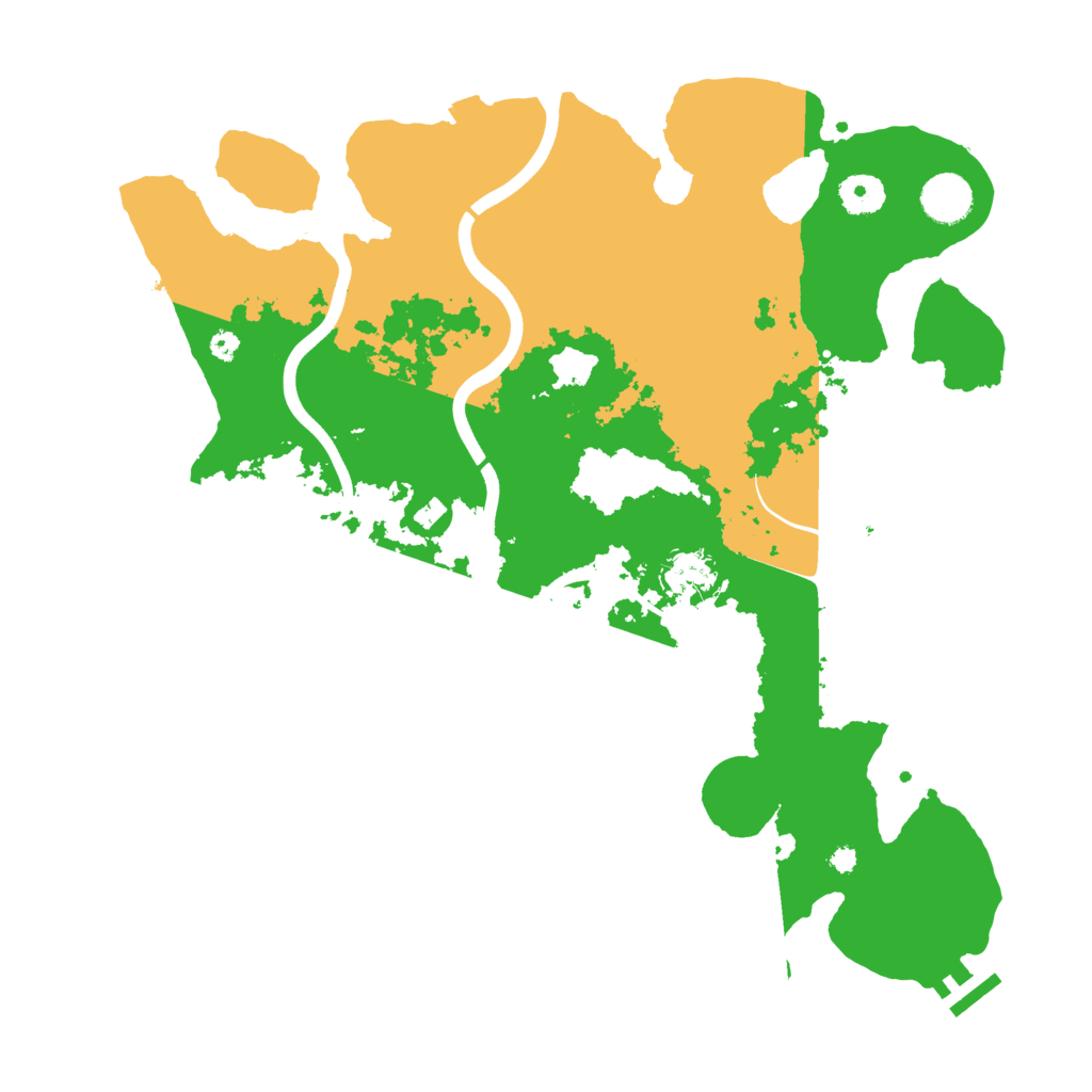 Biome Rust Map: Procedural Map, Size: 3800, Seed: 21330