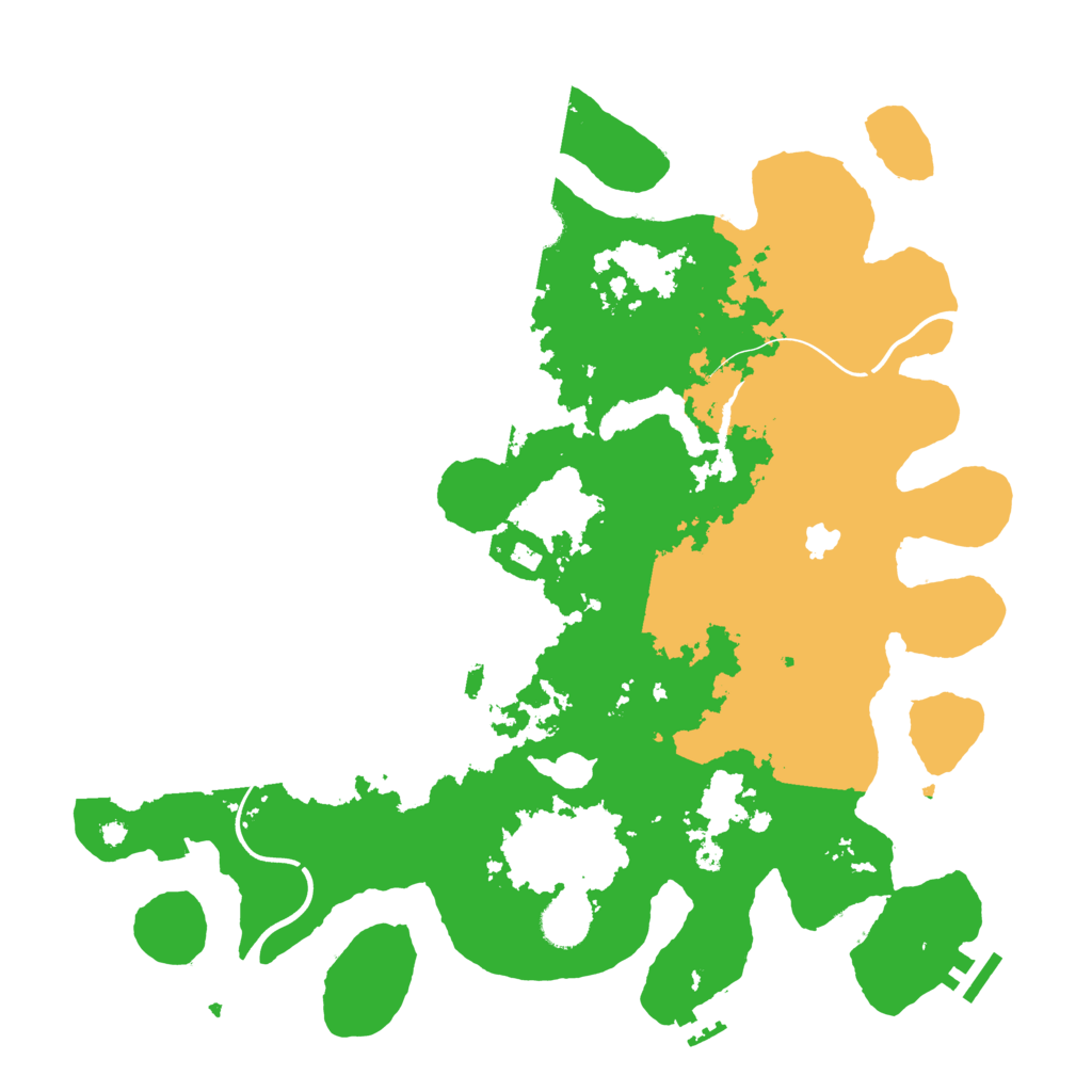 Biome Rust Map: Procedural Map, Size: 4000, Seed: 7539