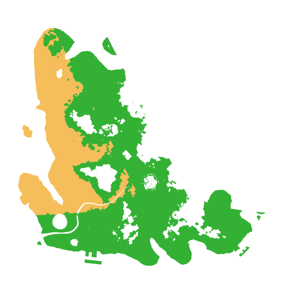 Biome Rust Map: Procedural Map, Size: 3500, Seed: 7211056