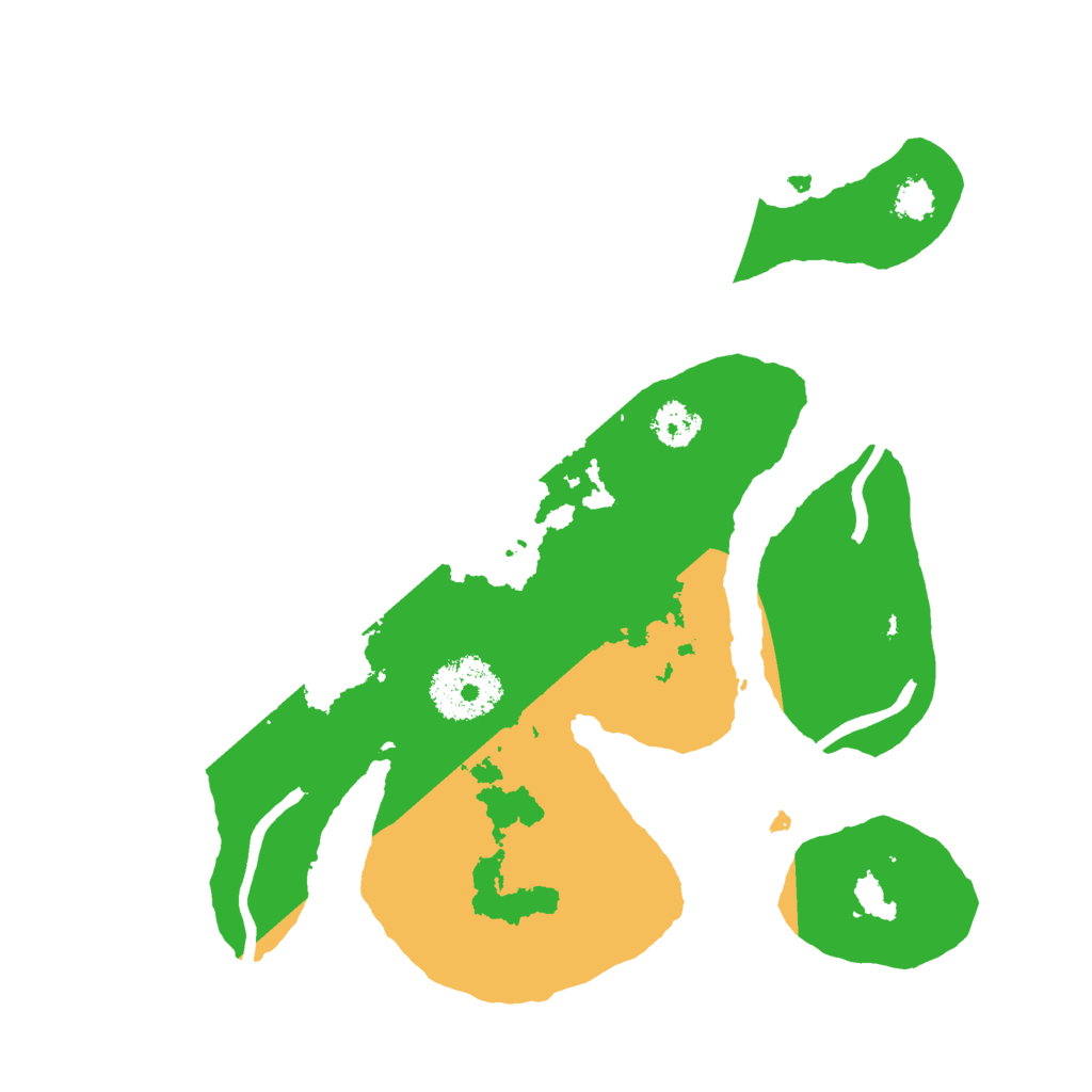 Biome Rust Map: Procedural Map, Size: 2500, Seed: 48568