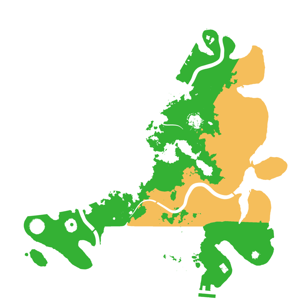 Biome Rust Map: Procedural Map, Size: 3550, Seed: 996227