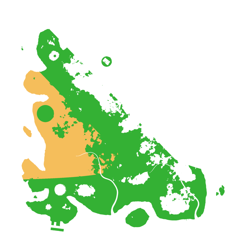 Biome Rust Map: Procedural Map, Size: 3800, Seed: 42069