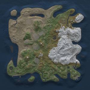 Thumbnail Rust Map: Procedural Map, Size: 3800, Seed: 1873, 19 Monuments