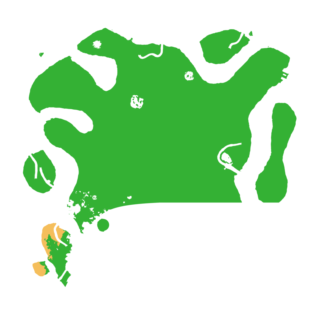 Biome Rust Map: Procedural Map, Size: 3550, Seed: 27953