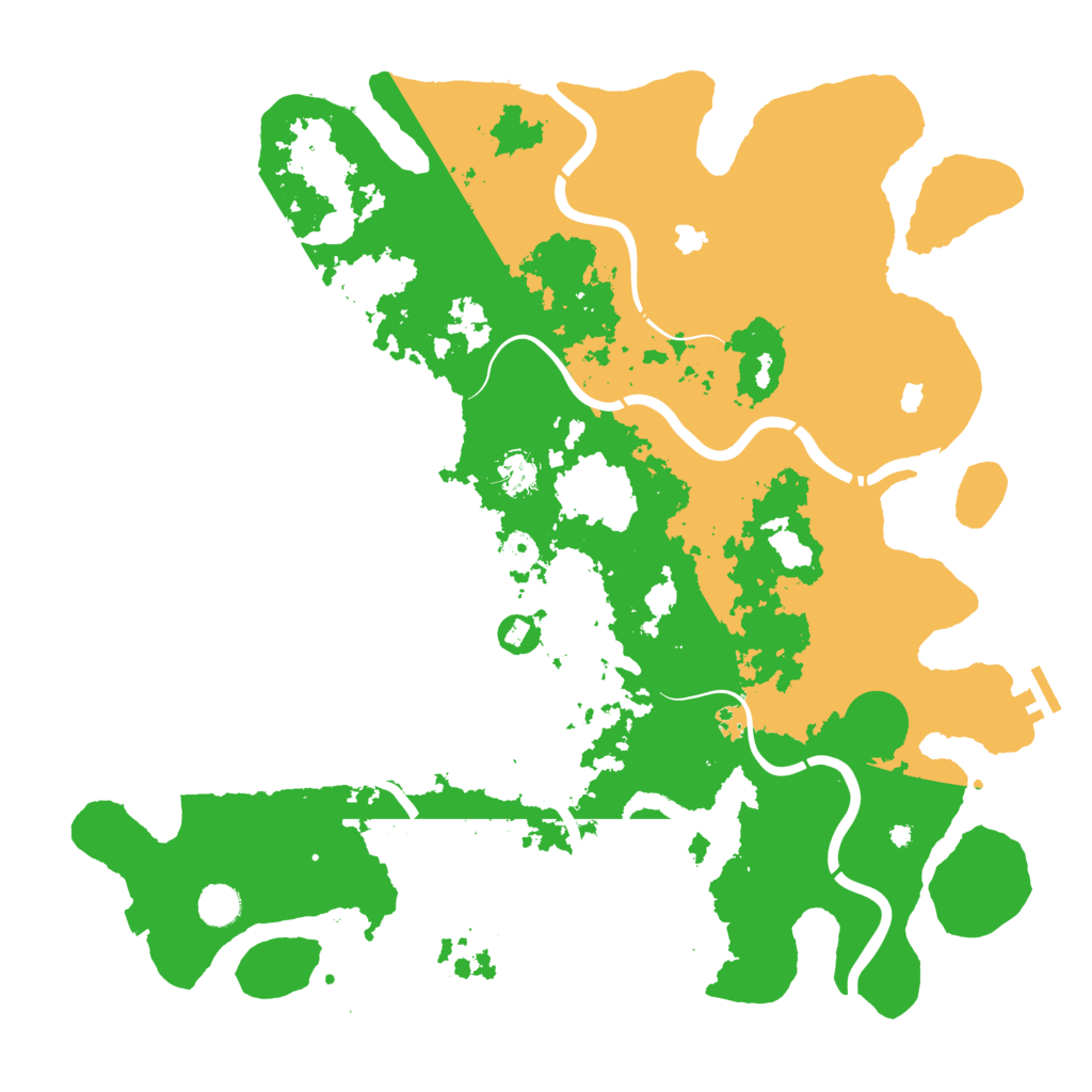 Biome Rust Map: Procedural Map, Size: 4500, Seed: 20211227