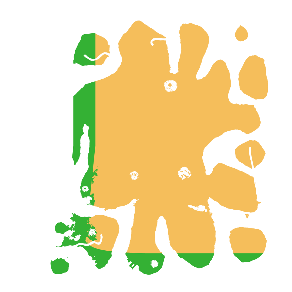 Biome Rust Map: Procedural Map, Size: 3500, Seed: 14523