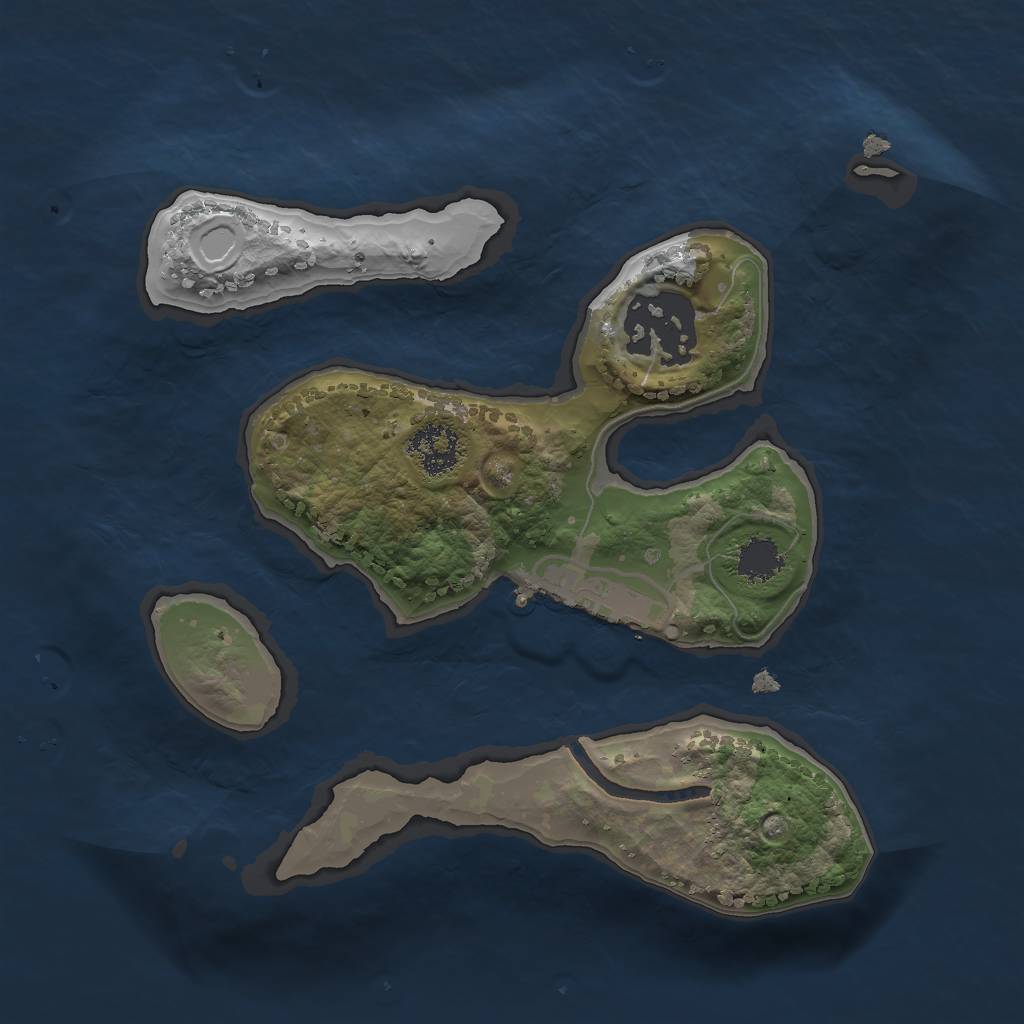 Rust Map: Procedural Map, Size: 2000, Seed: 22, 7 Monuments