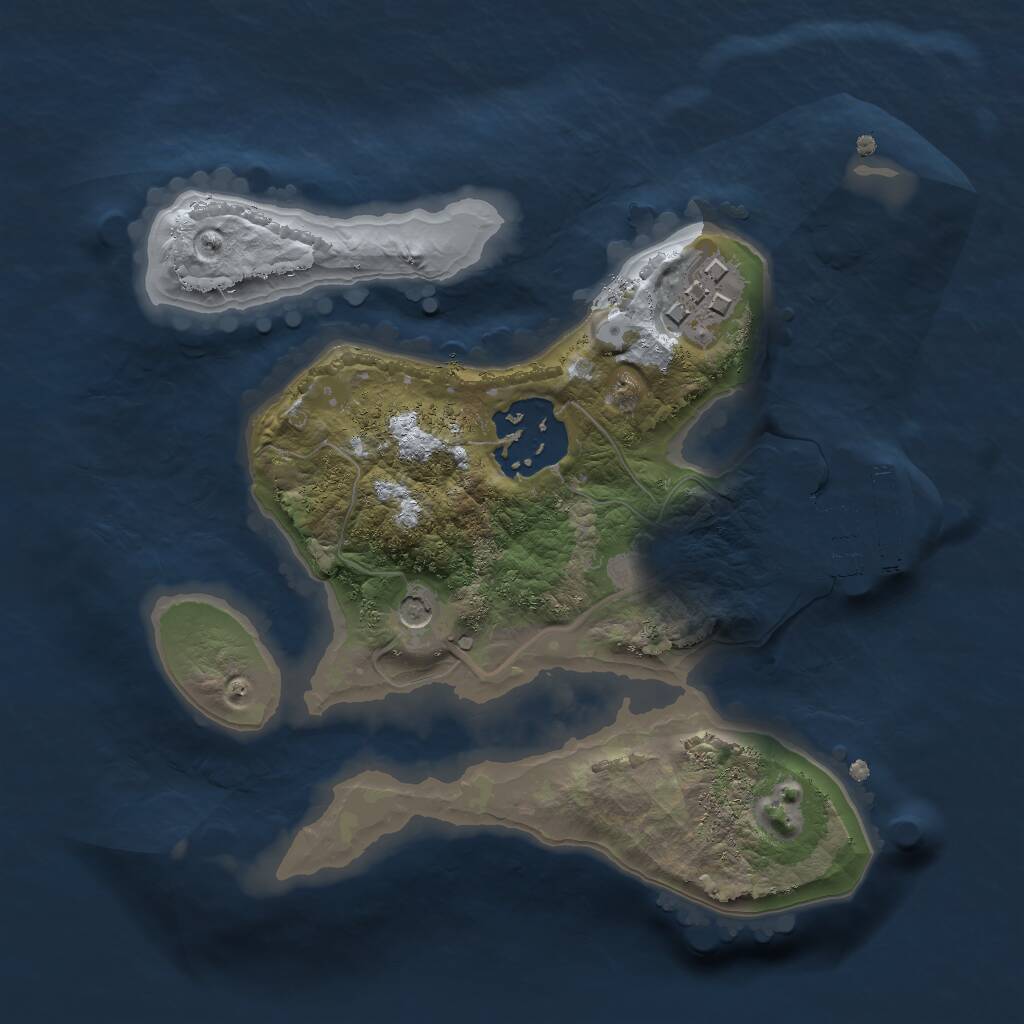 Rust Map: Procedural Map, Size: 2000, Seed: 22, 5 Monuments