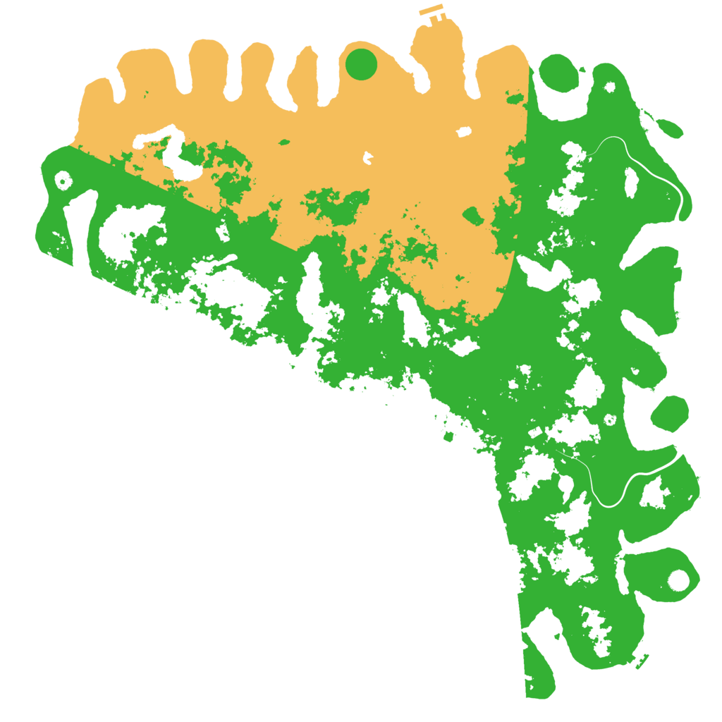 Biome Rust Map: Procedural Map, Size: 6000, Seed: 1904