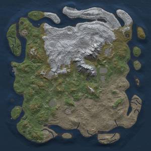 Thumbnail Rust Map: Procedural Map, Size: 5000, Seed: 5, 19 Monuments