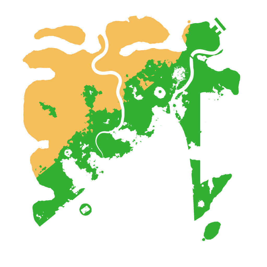 Biome Rust Map: Procedural Map, Size: 3550, Seed: 788463