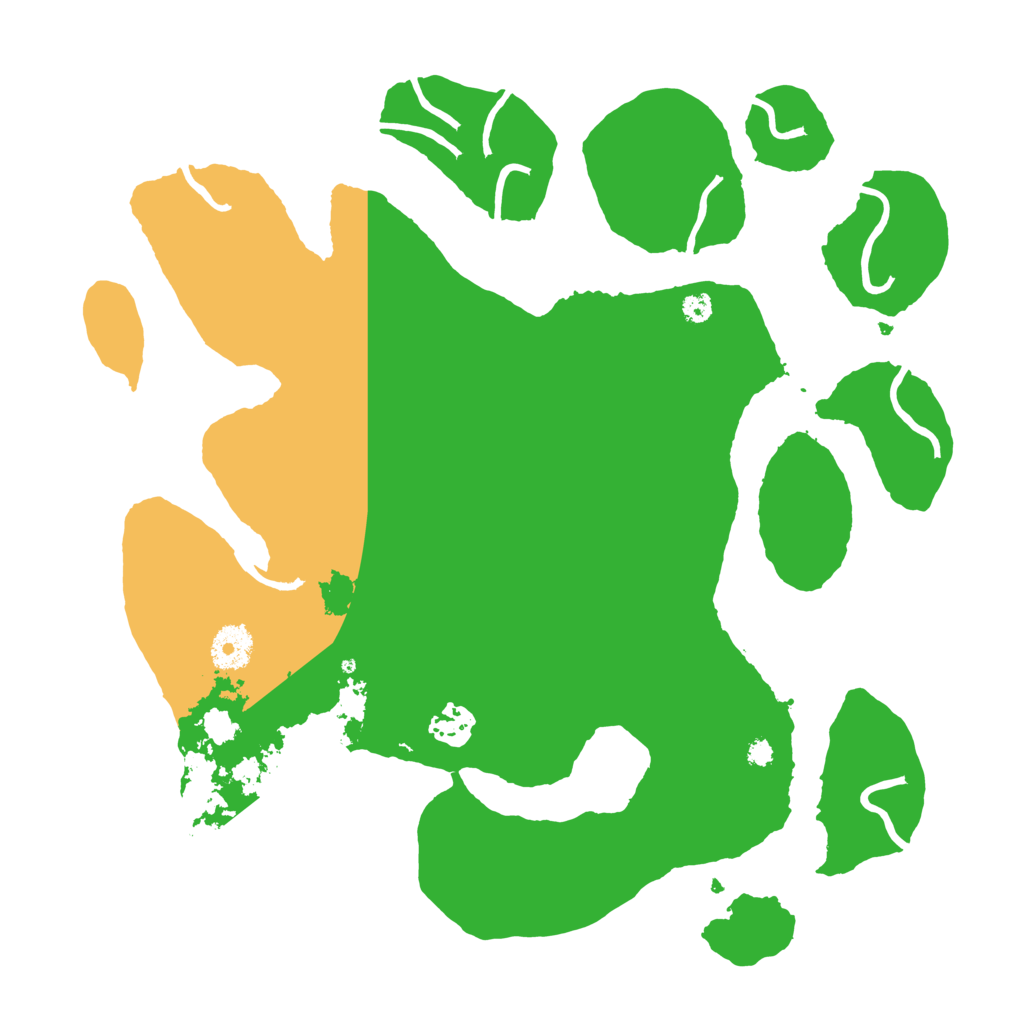 Biome Rust Map: Procedural Map, Size: 3550, Seed: 892455