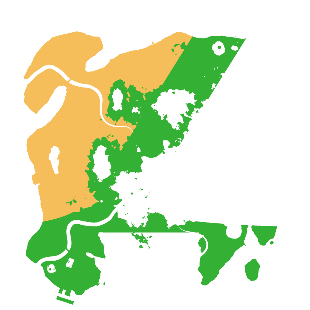 Biome Rust Map: Procedural Map, Size: 3550, Seed: 286653