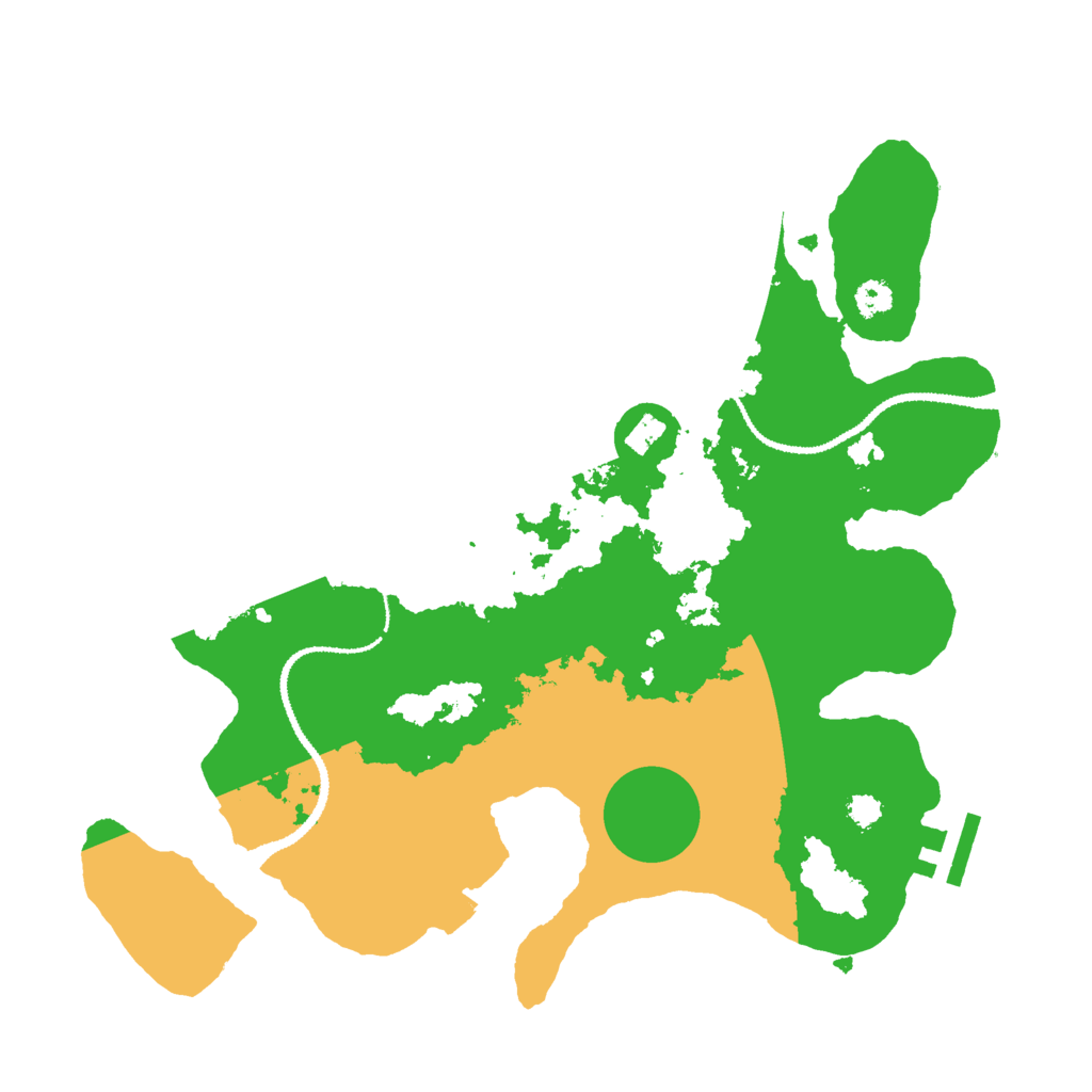 Biome Rust Map: Procedural Map, Size: 3000, Seed: 40033444