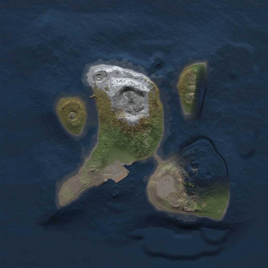 Rust Map: Procedural Map, Size: 1800, Seed: 98070, 1 Monuments