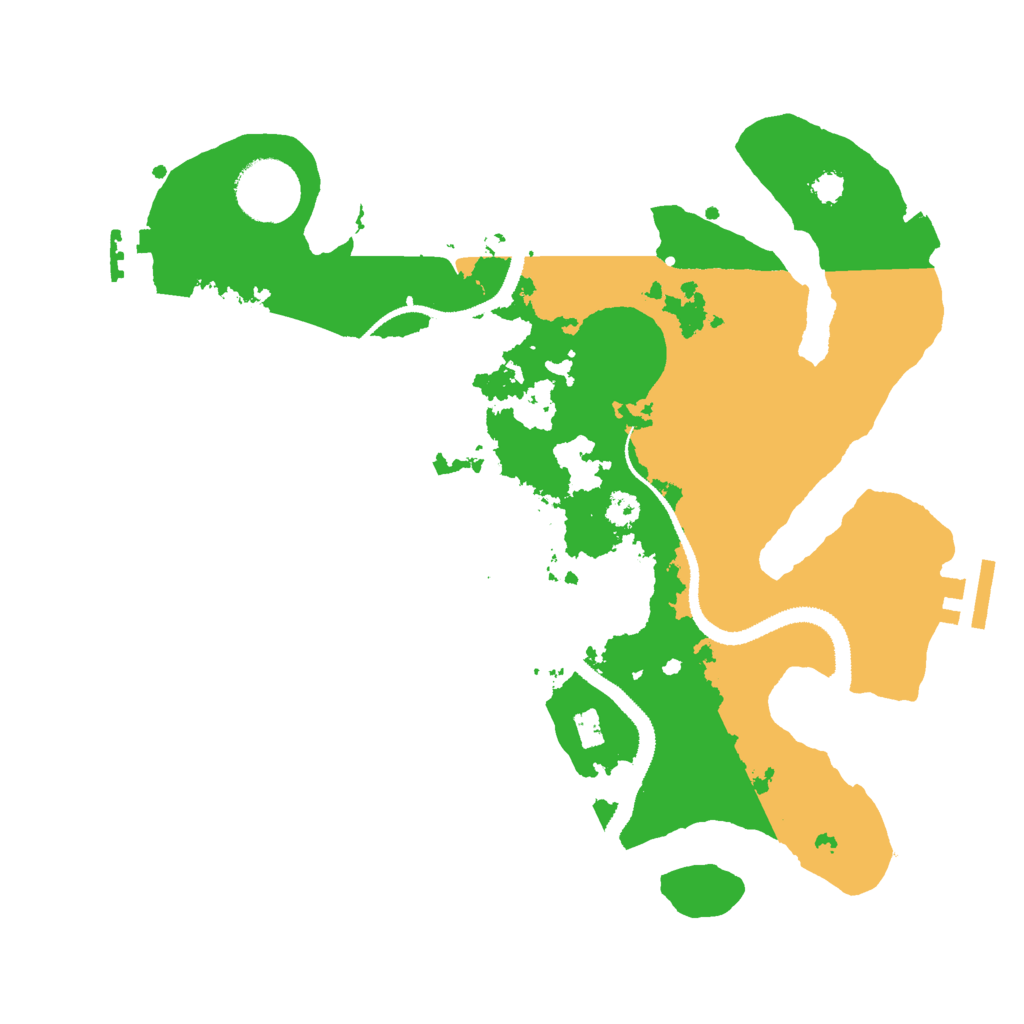 Biome Rust Map: Procedural Map, Size: 3000, Seed: 121