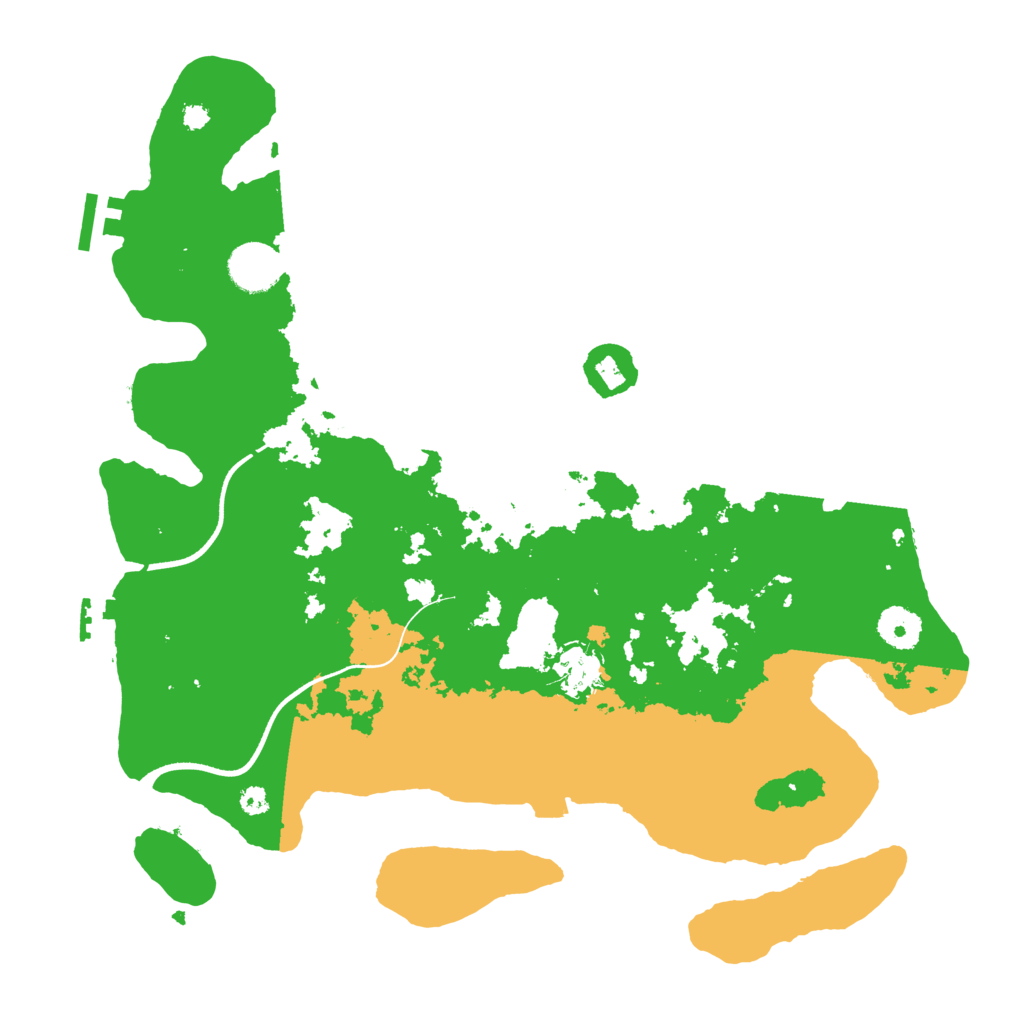 Biome Rust Map: Procedural Map, Size: 3600, Seed: 66234