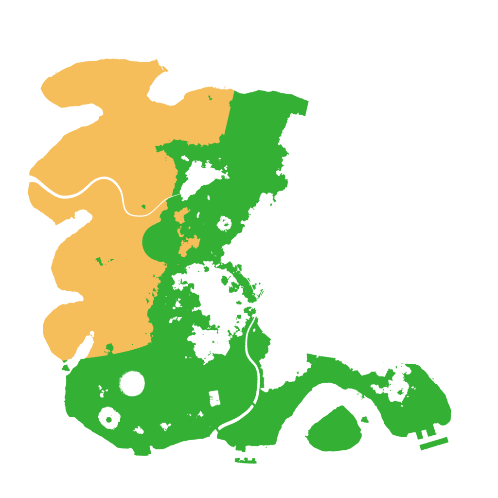 Biome Rust Map: Procedural Map, Size: 3500, Seed: 21123032