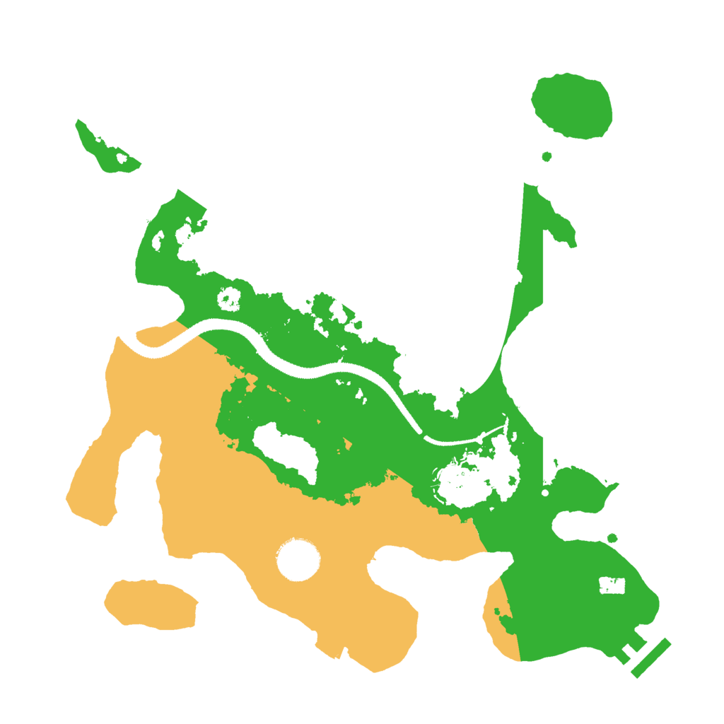 Biome Rust Map: Procedural Map, Size: 3000, Seed: 168245