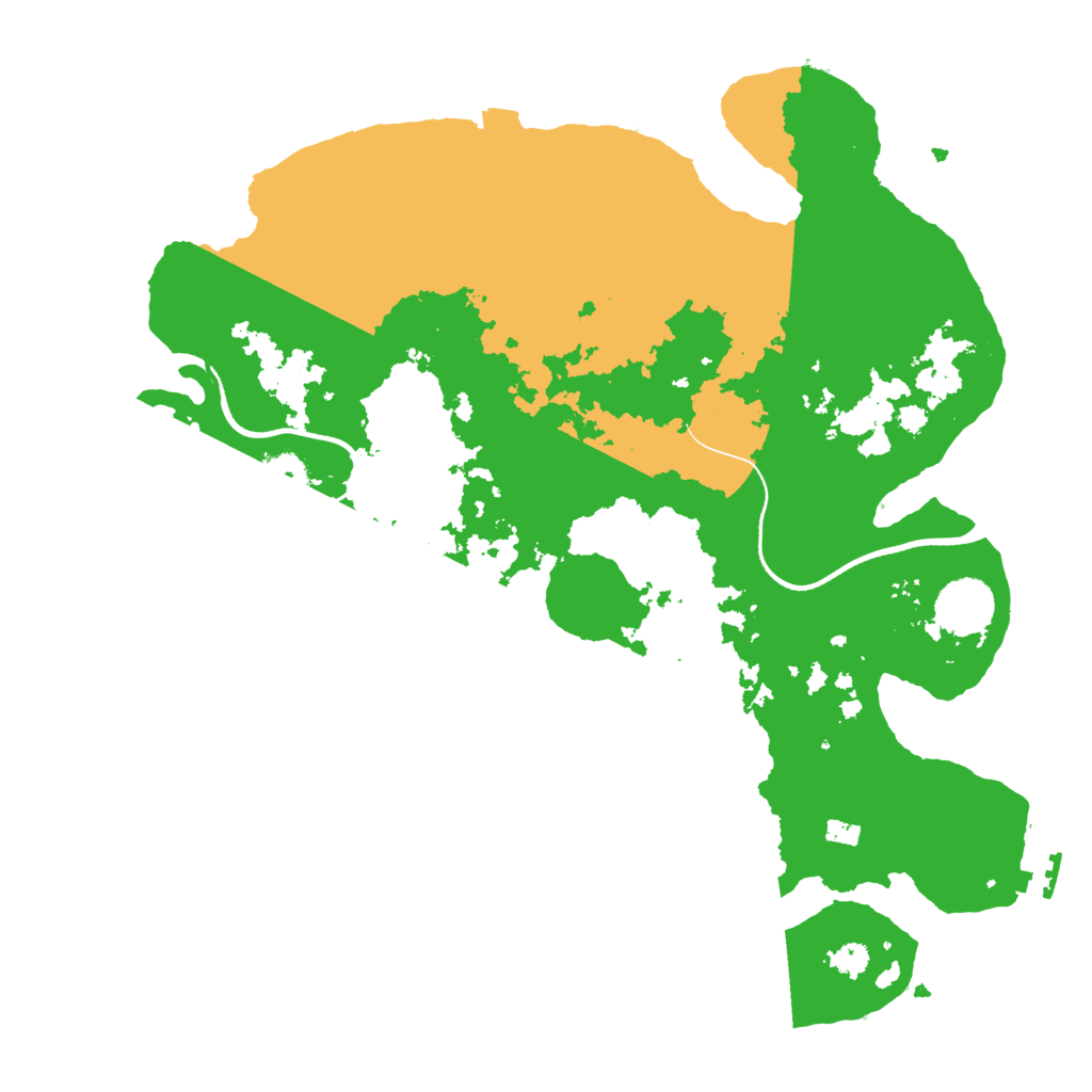 Biome Rust Map: Procedural Map, Size: 3500, Seed: 278966