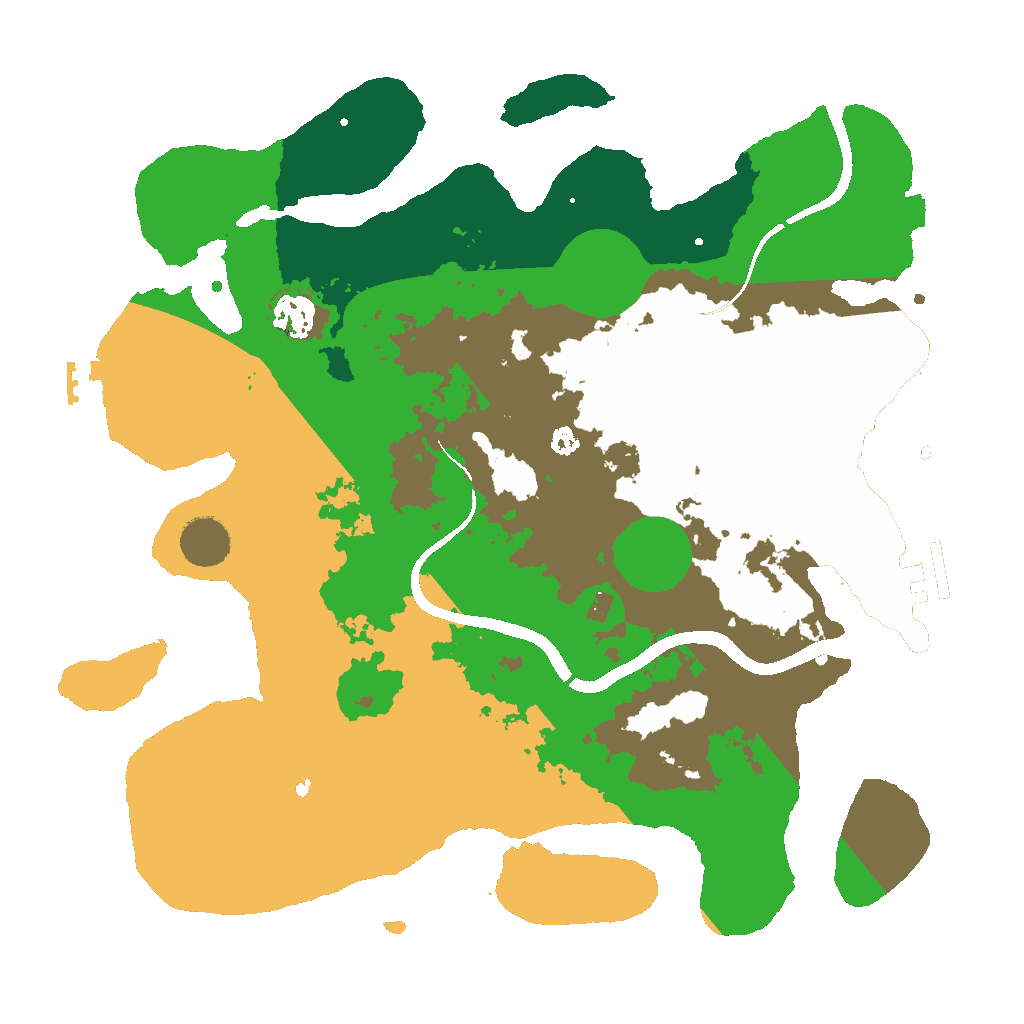 Biome Rust Map: Procedural Map, Size: 3600, Seed: 1337