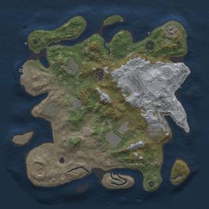 Thumbnail Rust Map: Procedural Map, Size: 3600, Seed: 1337, 18 Monuments