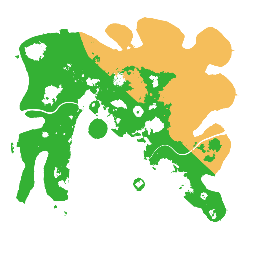 Biome Rust Map: Procedural Map, Size: 3600, Seed: 21306