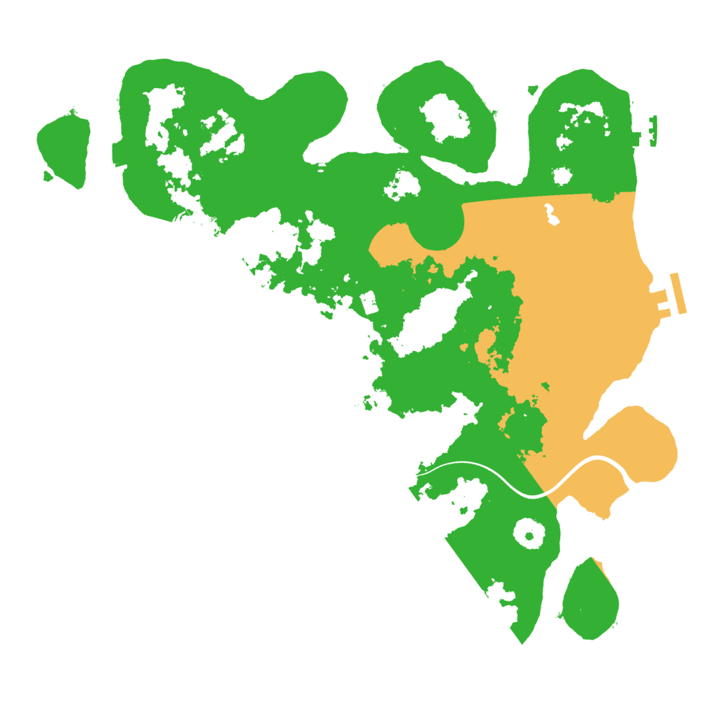 Biome Rust Map: Procedural Map, Size: 3500, Seed: 6969