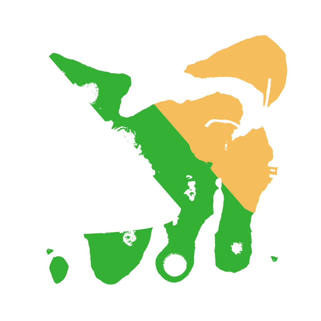 Biome Rust Map: Procedural Map, Size: 2500, Seed: 76