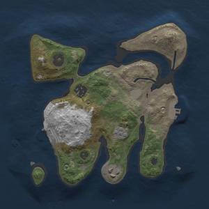 Thumbnail Rust Map: Procedural Map, Size: 2500, Seed: 76, 10 Monuments