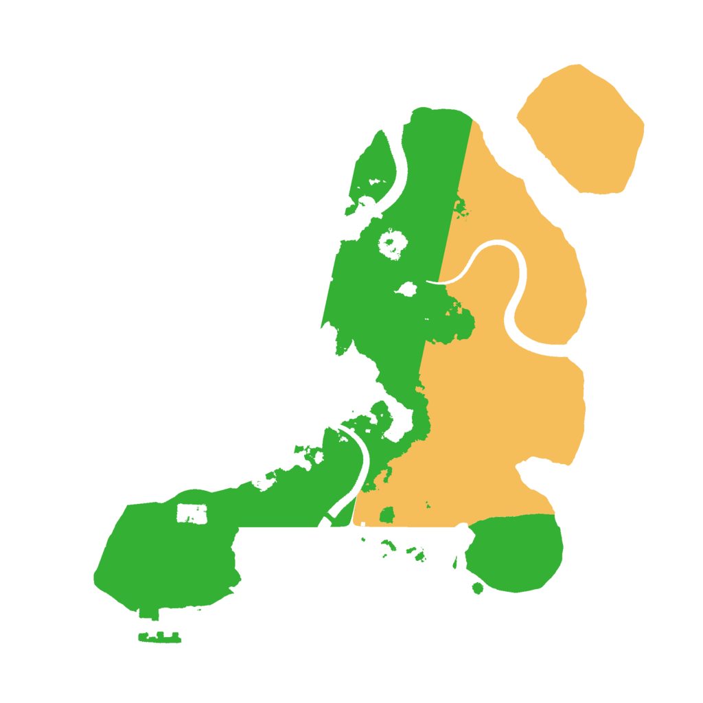 Biome Rust Map: Procedural Map, Size: 2500, Seed: 8728757
