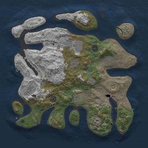 Thumbnail Rust Map: Procedural Map, Size: 3500, Seed: 712, 17 Monuments