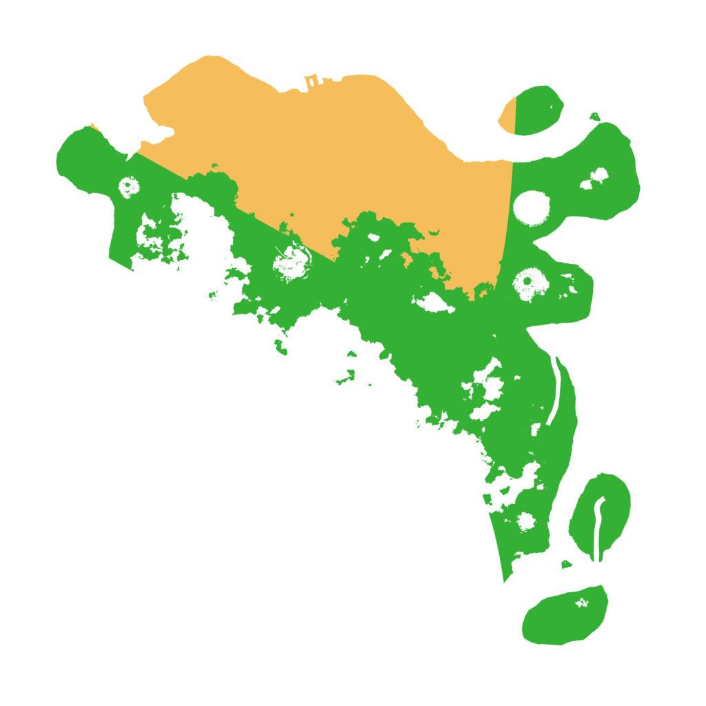 Biome Rust Map: Procedural Map, Size: 3550, Seed: 248654