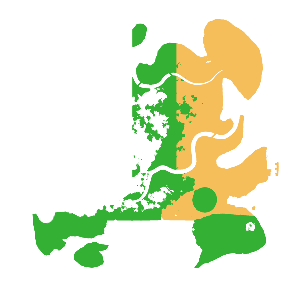 Biome Rust Map: Procedural Map, Size: 3200, Seed: 896