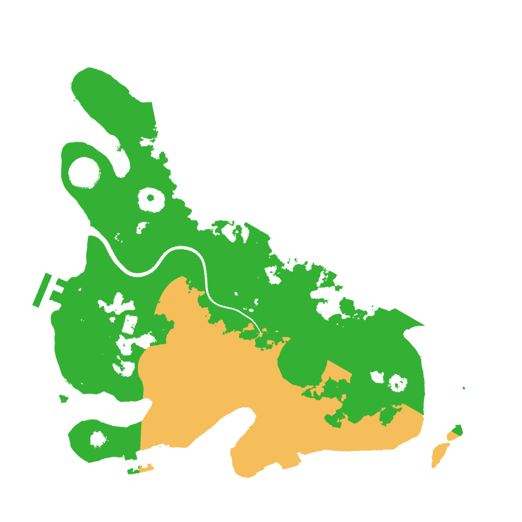Biome Rust Map: Procedural Map, Size: 3000, Seed: 394148686