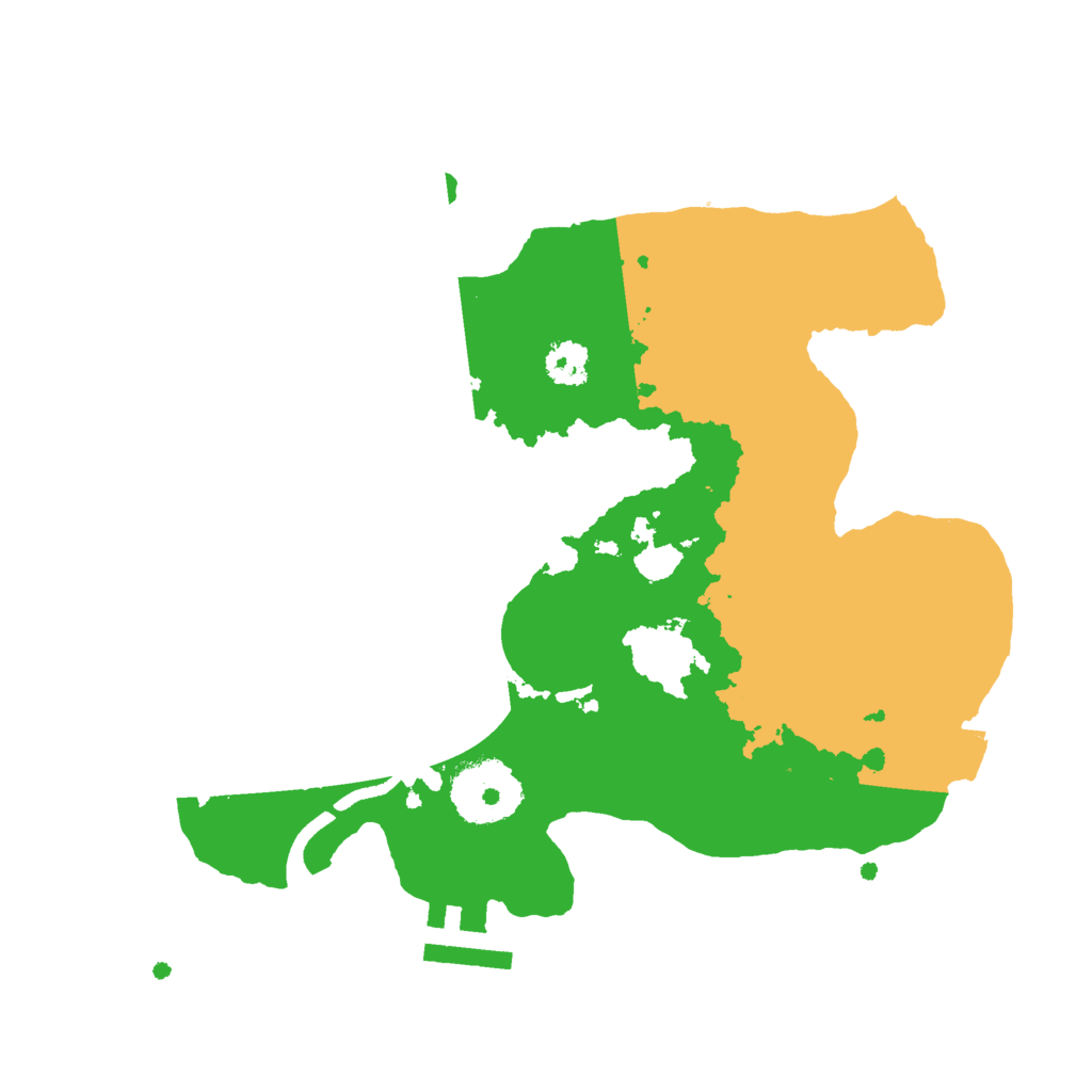 Biome Rust Map: Procedural Map, Size: 2500, Seed: 52759784