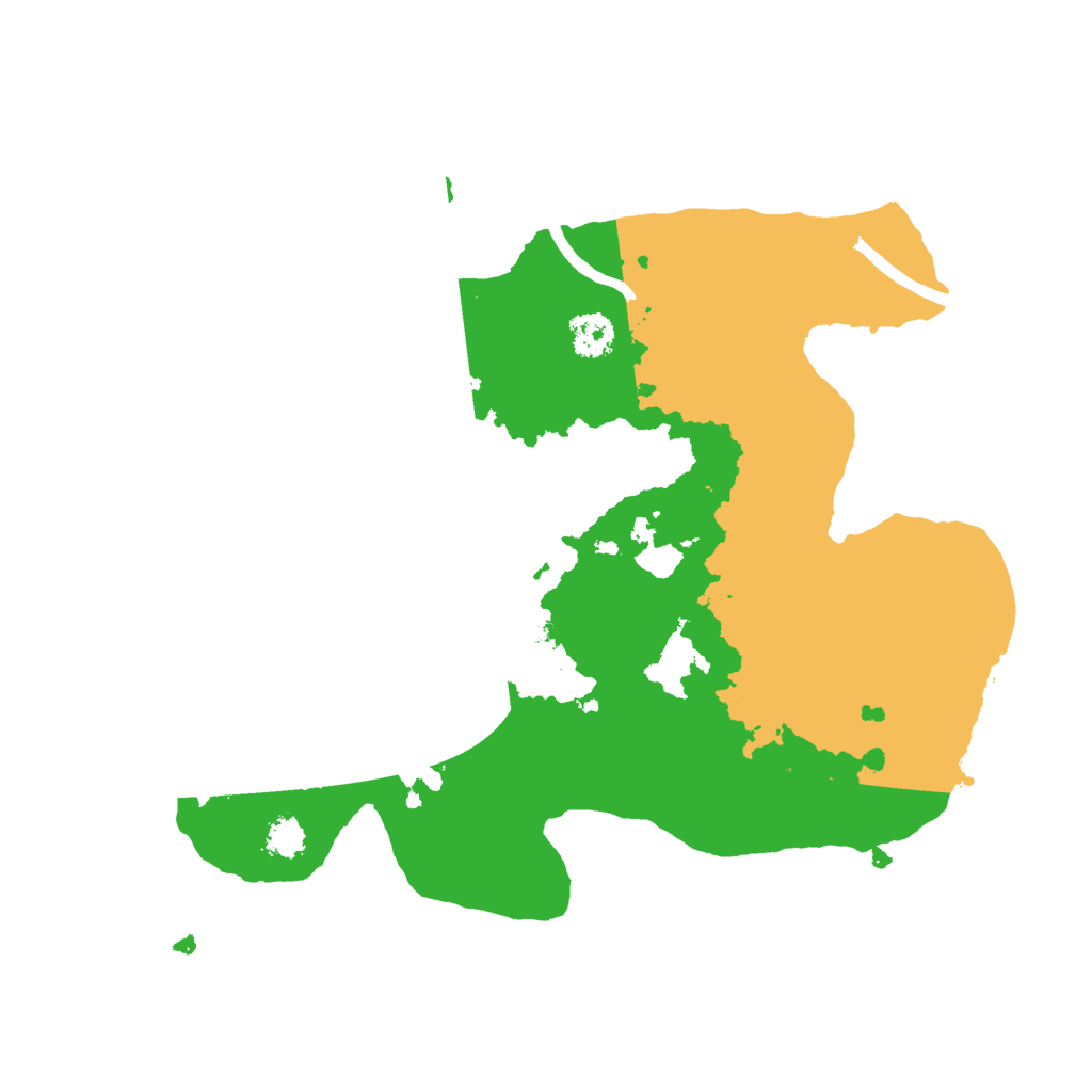 Biome Rust Map: Procedural Map, Size: 2500, Seed: 52759784