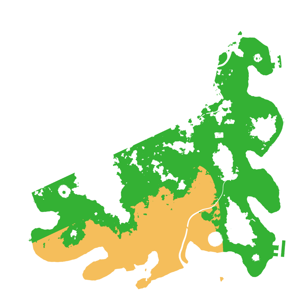Biome Rust Map: Procedural Map, Size: 3750, Seed: 736186763