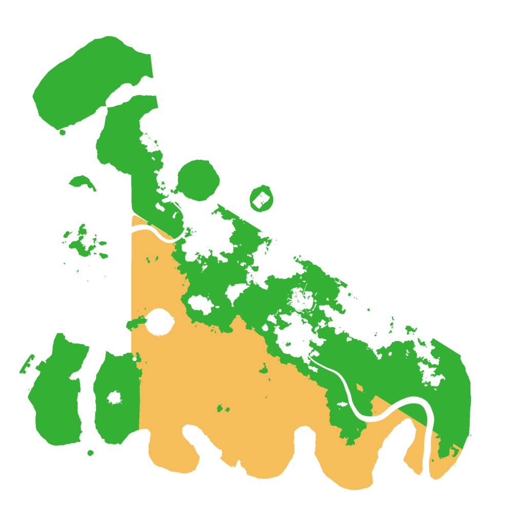 Biome Rust Map: Procedural Map, Size: 3550, Seed: 150822