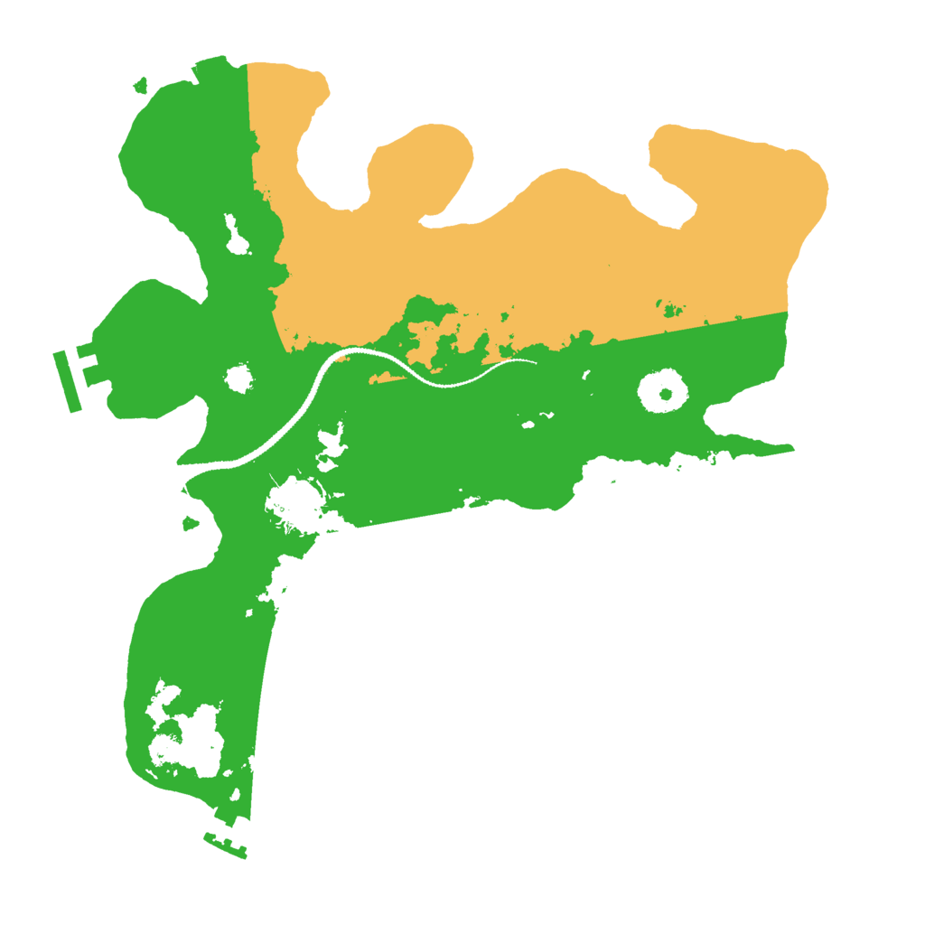 Biome Rust Map: Procedural Map, Size: 3000, Seed: 77