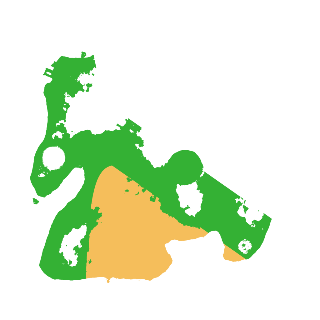 Biome Rust Map: Procedural Map, Size: 2500, Seed: 916887686