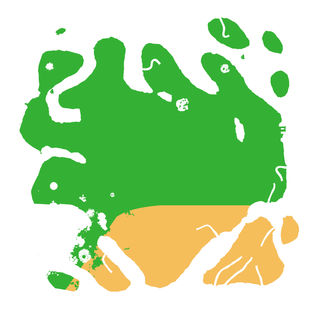 Biome Rust Map: Procedural Map, Size: 3700, Seed: 47891