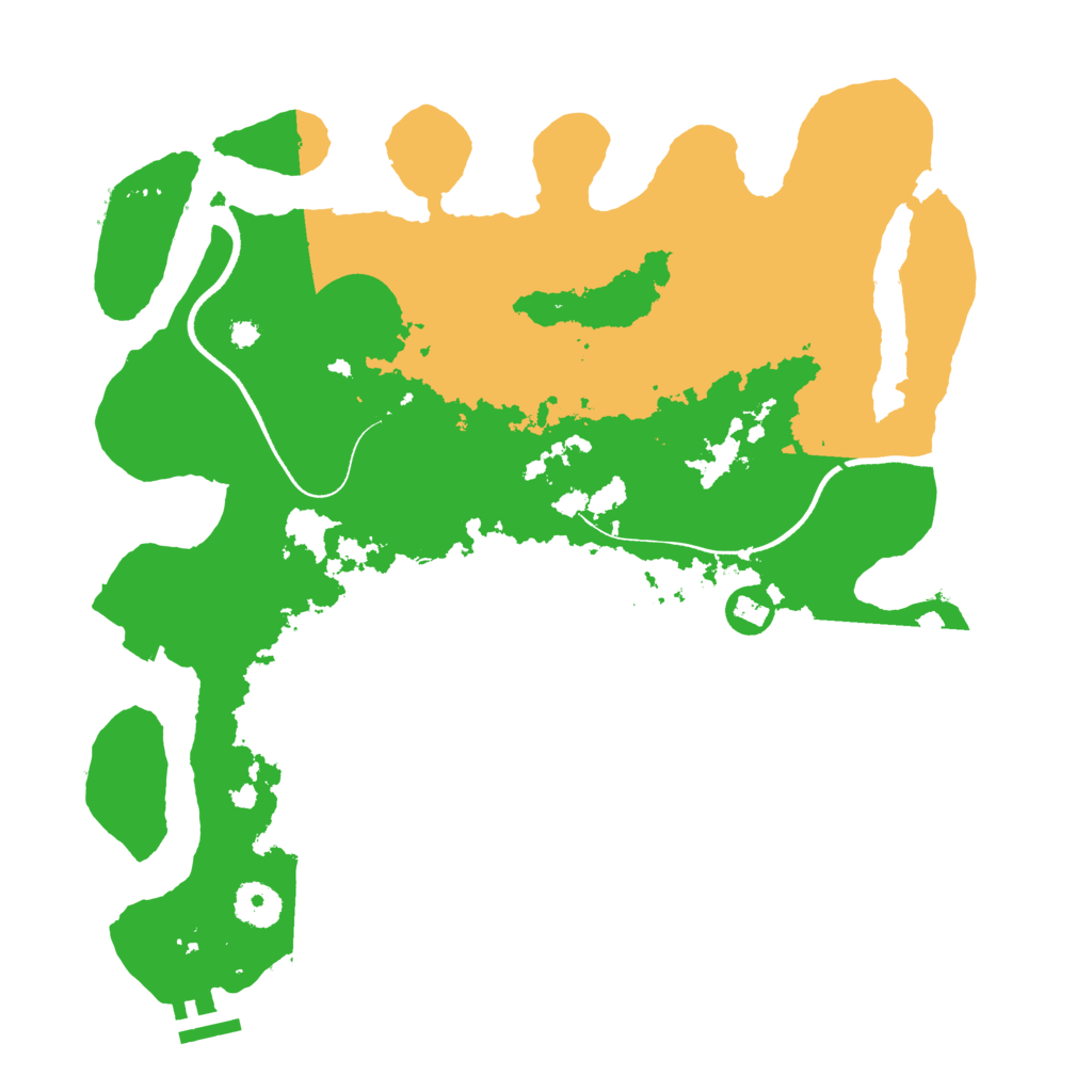 Biome Rust Map: Procedural Map, Size: 3550, Seed: 247701