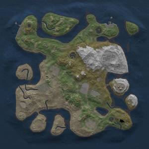 Thumbnail Rust Map: Procedural Map, Size: 3500, Seed: 40, 15 Monuments