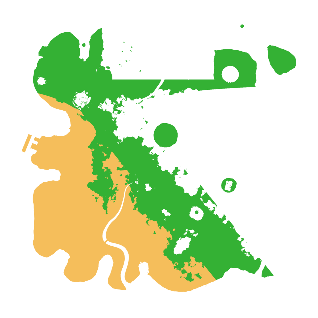 Biome Rust Map: Procedural Map, Size: 3500, Seed: 40