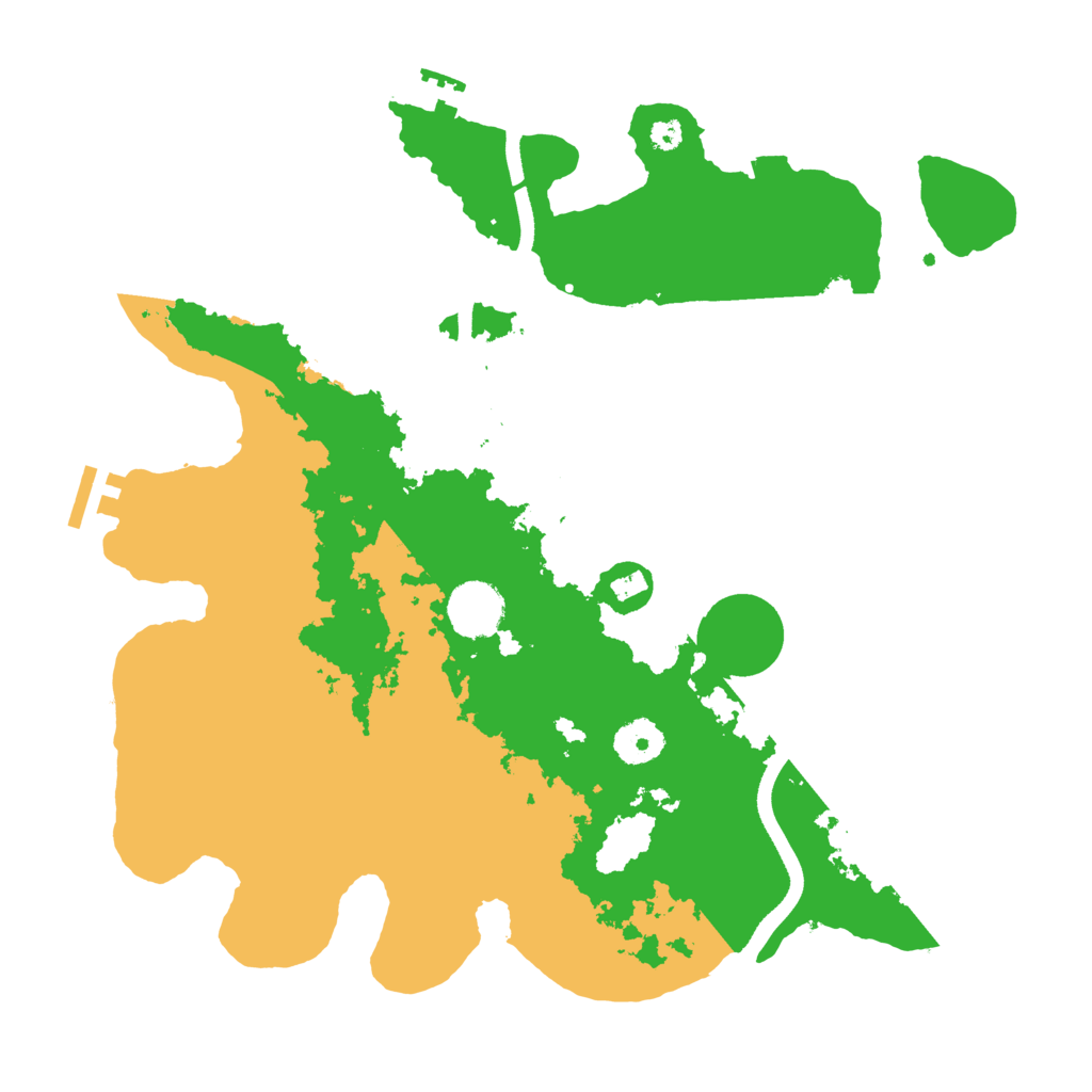 Biome Rust Map: Procedural Map, Size: 3500, Seed: 40