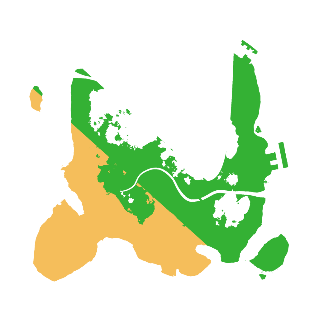 Biome Rust Map: Procedural Map, Size: 2500, Seed: 2433033