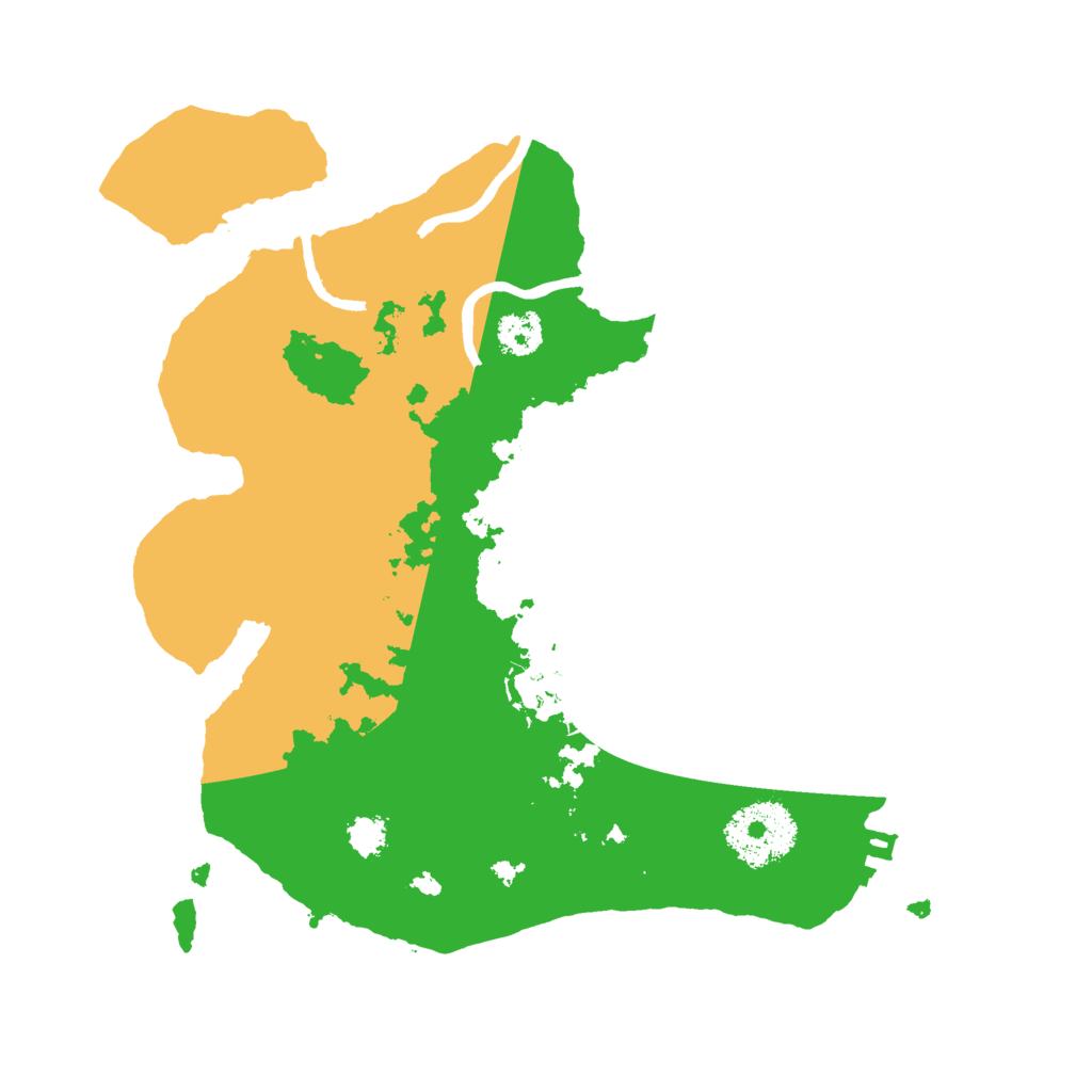 Biome Rust Map: Procedural Map, Size: 2500, Seed: 21123032