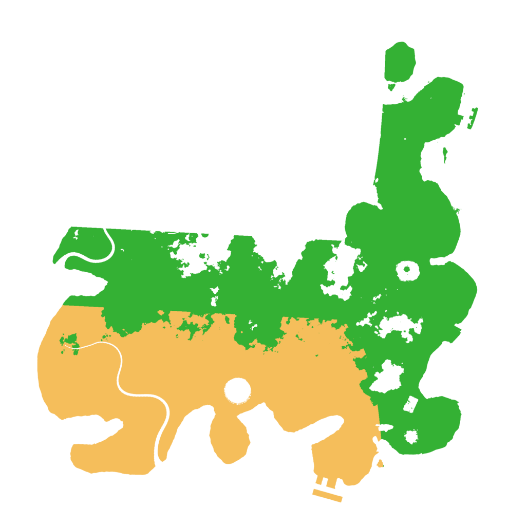 Biome Rust Map: Procedural Map, Size: 3550, Seed: 452160